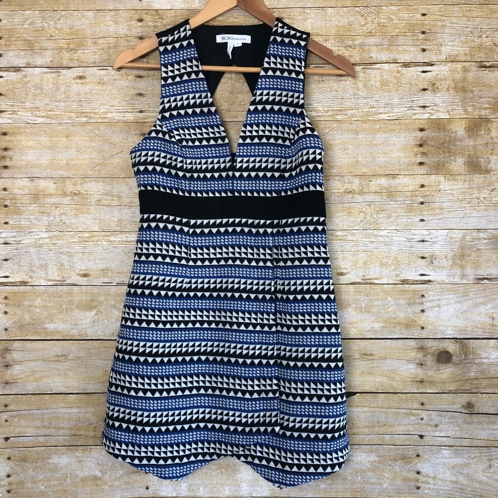 Bcbgeneration Deep V-Neck Asymmetrical Mini Dress - image 2